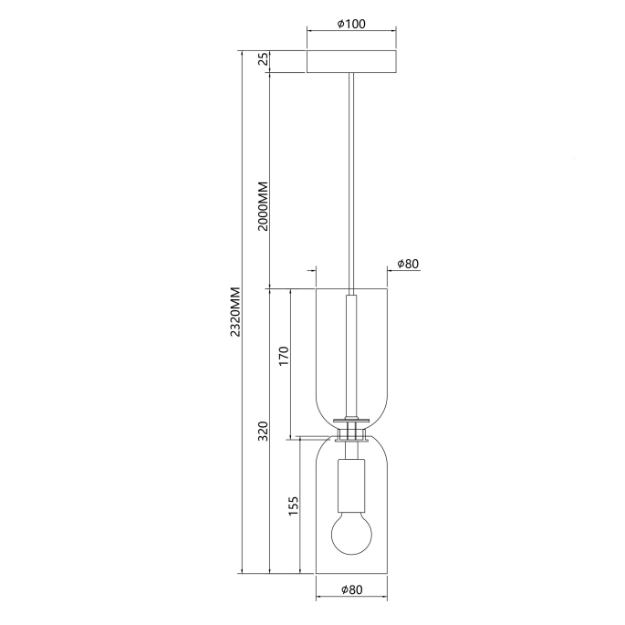 Pendul MEMORY, alb/auriu, diametru 8 cm - MAYTONI [6]