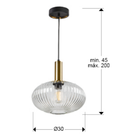 Pendul NORMA 1, negru/alama, diametru 30 cm - SCHULLER 225410 [5]