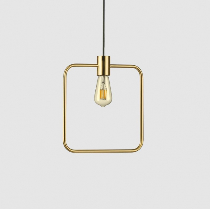 Pendul patrat ABC alama, 1*E27, dimensiune 29 cm - IDEAL LUX [3]