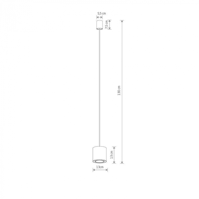 Pendul POINT DUO, negru/auriu, 1*GU10, diametru 13 cm - NOWODVORSKI 11511 [9]