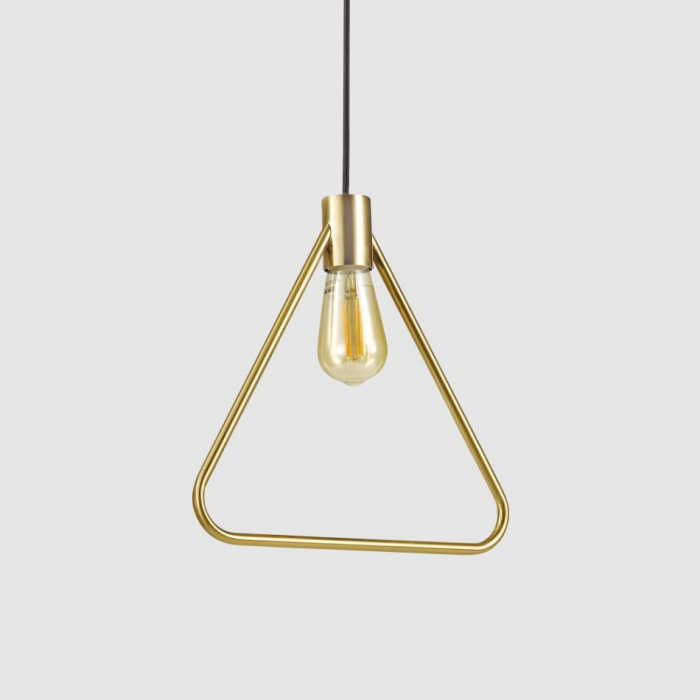 Pendul triunghi ABC alama, 1*E27, latime 33.5 cm - IDEAL LUX [3]