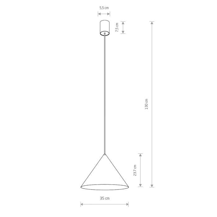 Pendul ZENITH M, negru/alama, diametru 35 cm - NOWODVORSKI [10]