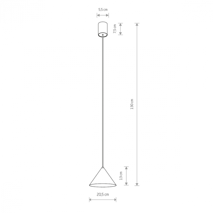 Pendul ZENITH S, alb/alama, diametru 20.5 cm - NOWODVORSKI [8]