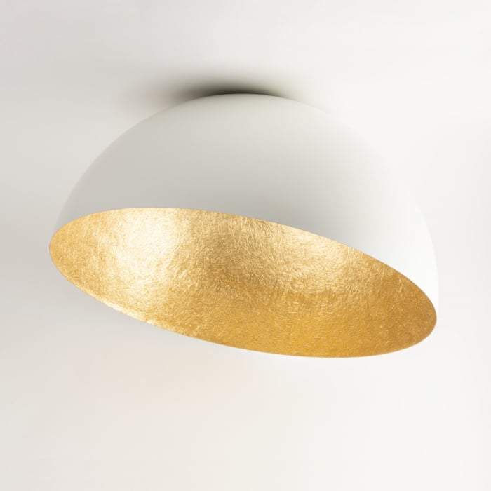 Plafoniera SFERA alb/auriu, 1*E27, 60W, diametru 70 cm - SIGMA [2]