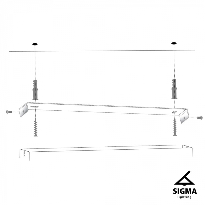 Plafoniera ARGON 3, auriu/alba, 3*G9, 12W, lungime 62 cm - SIGMA [4]