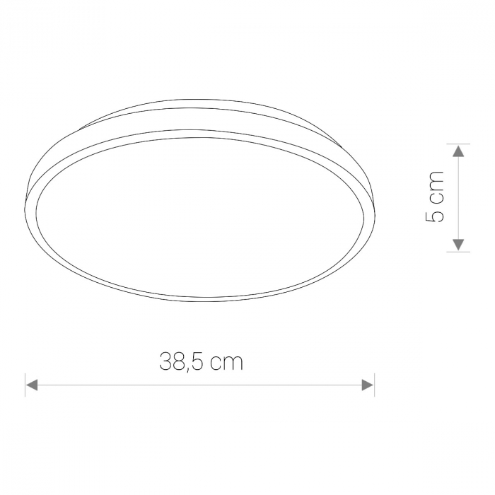 Plafoniera baie LED AGNES ROUND alba, 22W, 4000K, IP44, diametru 38.5 cm - NOWODVORSKI [6]
