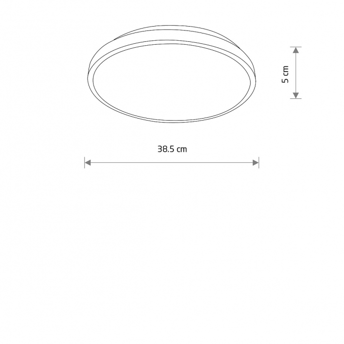 Plafoniera baie LED AGNES ROUND neagra, 22W, 4000K, IP44, diametru 38.5 cm - NOWODVORSKI [6]