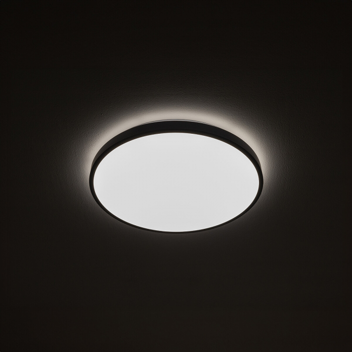 Plafoniera baie LED AGNES ROUND neagra, 22W, 3000K, IP44, diametru 38.5 cm - NOWODVORSKI [2]