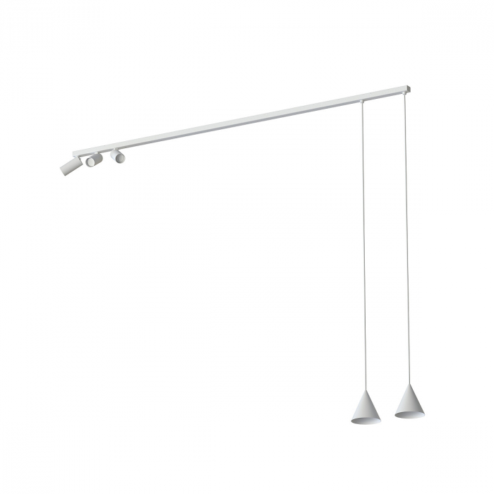 Plafoniera cu spoturi si pendule FOURTY V, alb, lungime 150 cm - NOWODVORSKI [1]