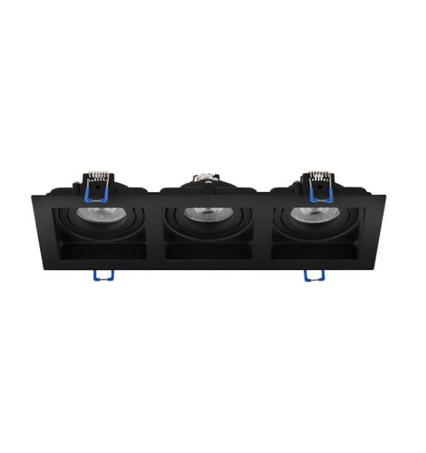 Plafoniera incastrabila in tavan cu spoturi EIRIAM III, negru, 27 cm - NOVA LUCE 9011368 [1]