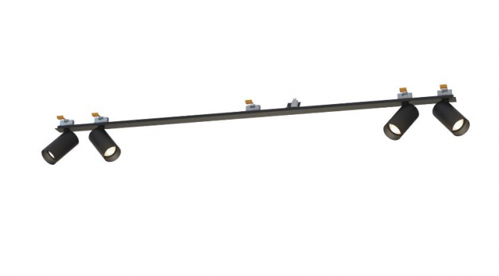 Plafoniera incastrabila in tavan cu spoturi MONO SURFACE IV, negru, 4*GU10, lungime 118 cm - NOWODVORSKI [2]
