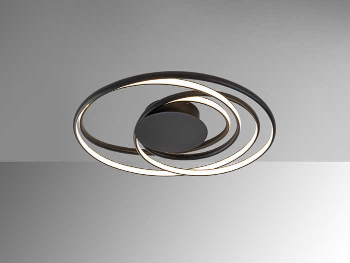 Plafonieră LED DANZA, negru, dimabilă, 3000K, 64 cm - SCHULLER 513061 [2]