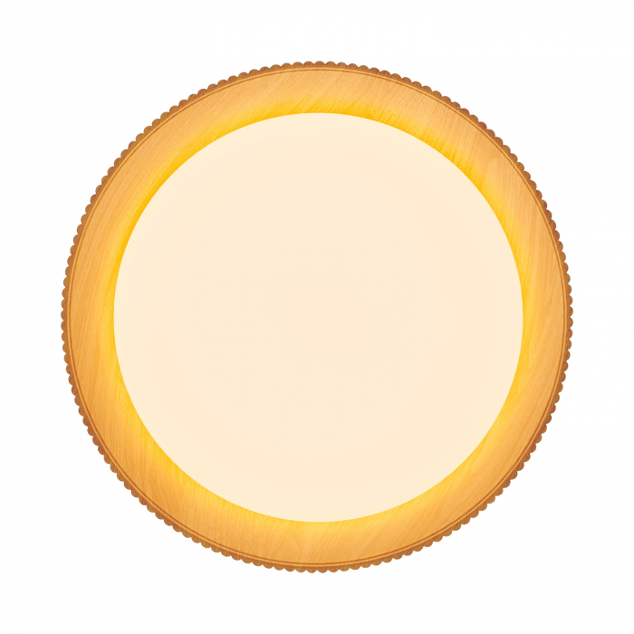 Plafonieră led Frill, alb/lemn, 3000K, diametru 45 cm - Step into Design [7]