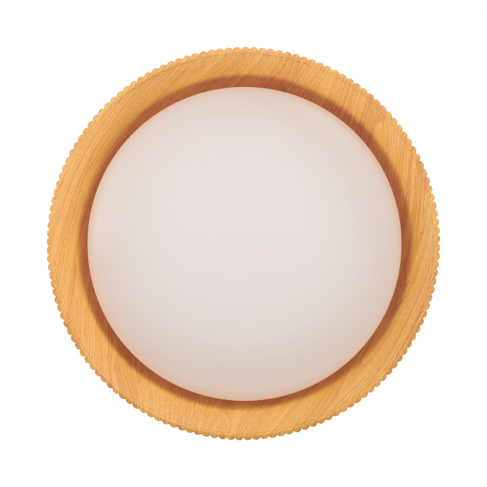 Plafonieră led Frill, alb/lemn, 3000K, diametru 45 cm - Step into Design [6]