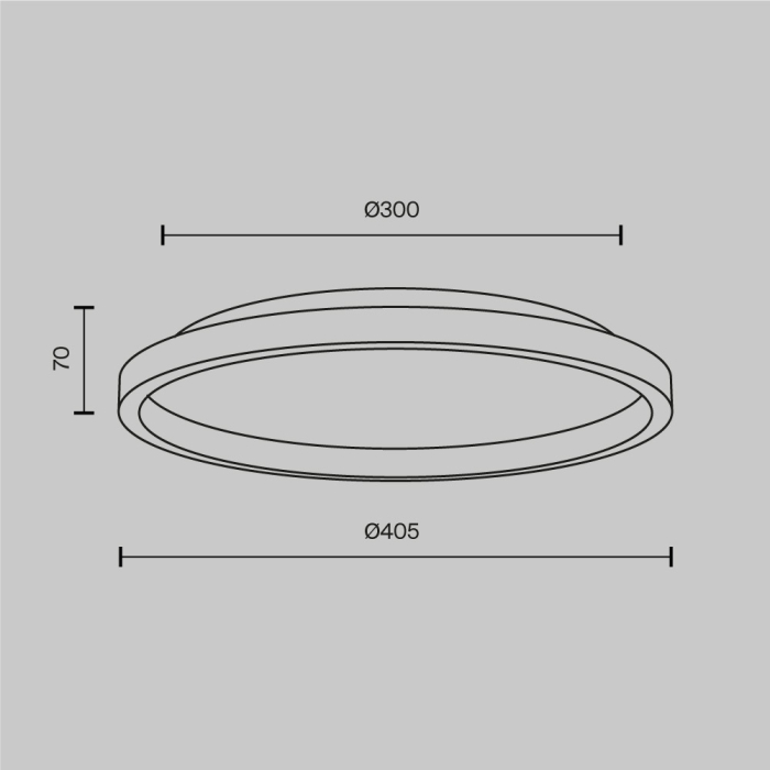 Plafonieră LED ORIGN, neagră, 40.5 cm - MAYTONI [7]