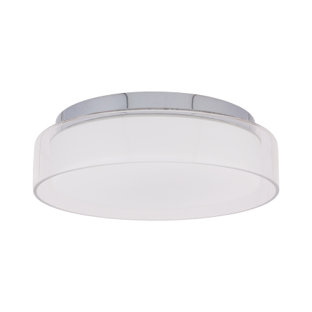 Plafoniera LED PAN M, sticla transparenta/crom, 17W, 4000K, IP44, diametru 35 cm - NOWODVORSKI [2]