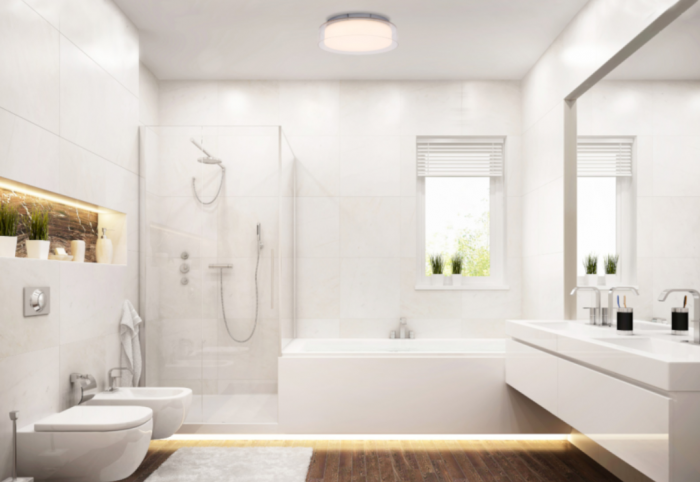 Plafoniera LED PAN M, sticla transparenta/crom, 17W, 4000K, IP44, diametru 35 cm - NOWODVORSKI [4]