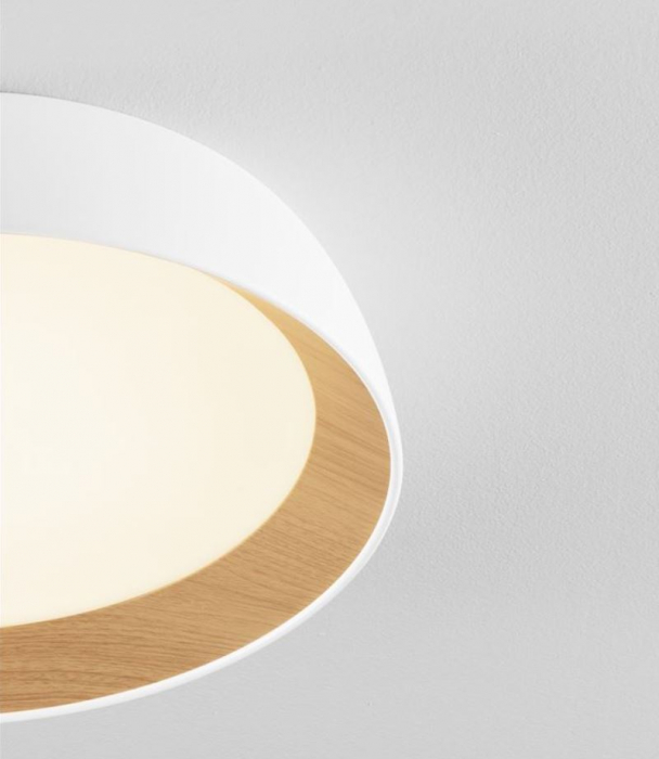 Plafoniera rotunda LED SIGI, alb/lemn, dimabila, 3000K, 3081Lm, diametru 45 cm - NOVA LUCE [2]