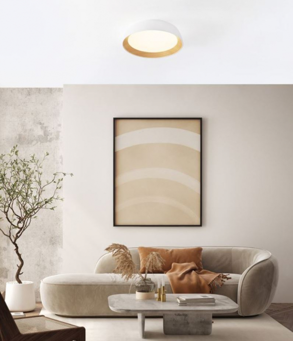 Plafoniera rotunda LED SIGI, alb/lemn, dimabila, 3000K, 3081Lm, diametru 45 cm - NOVA LUCE [4]
