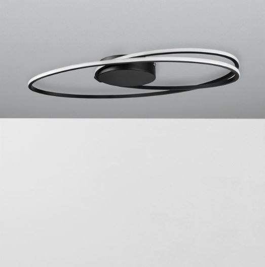 Plafoniera LED VIARREGIO, negru, 3000K, 60 cm - NOVA LUCE 9500710 [2]