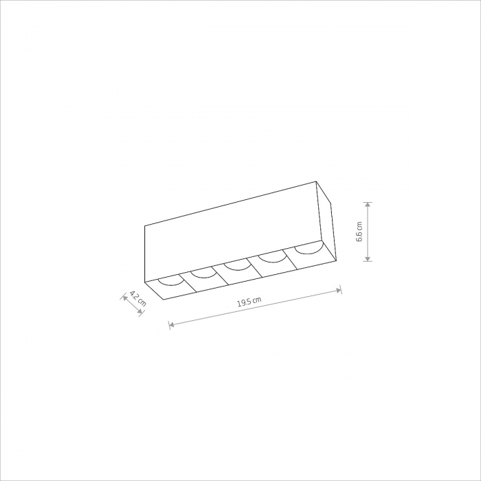 Plafoniera liniara LED MIDI 20W - 4000K - nowodvorski [4]
