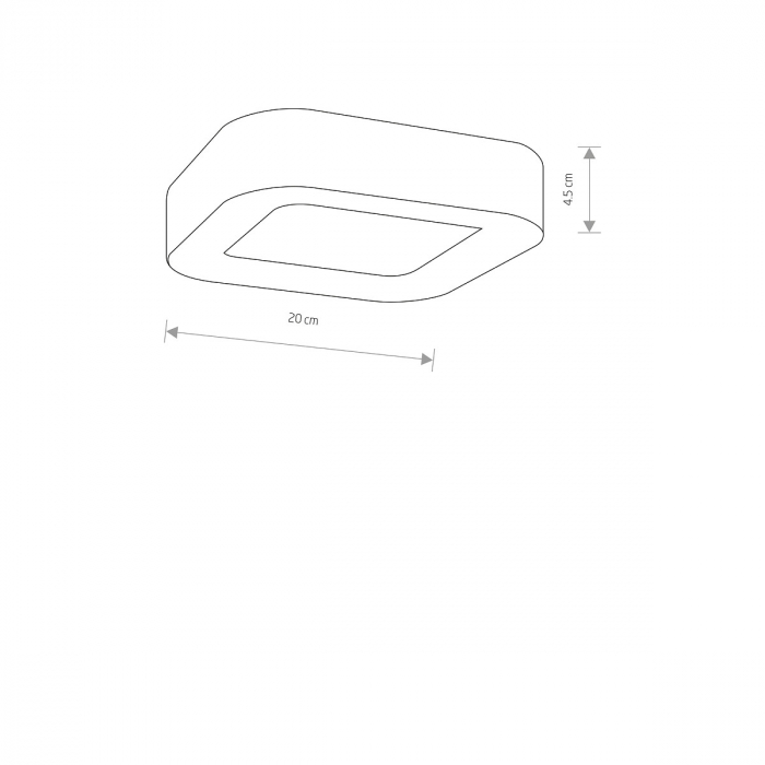 Plafoniera pentru exterior grafit LED PUEBLA, 3000K, IP54, lungime 20 cm - NOWODVORSKI [7]