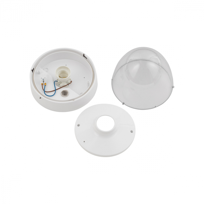 Plafoniera pentru exterior NOOK, alb/transparent, 1*E27, IP44, diametru 18 cm - NOWODVORSKI [4]