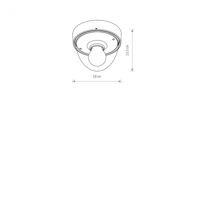 Plafoniera pentru exterior NOOK, grafit/transparent, 1*E27, IP44, diametru 18 cm - NOWODVORSKI 7965 [6]
