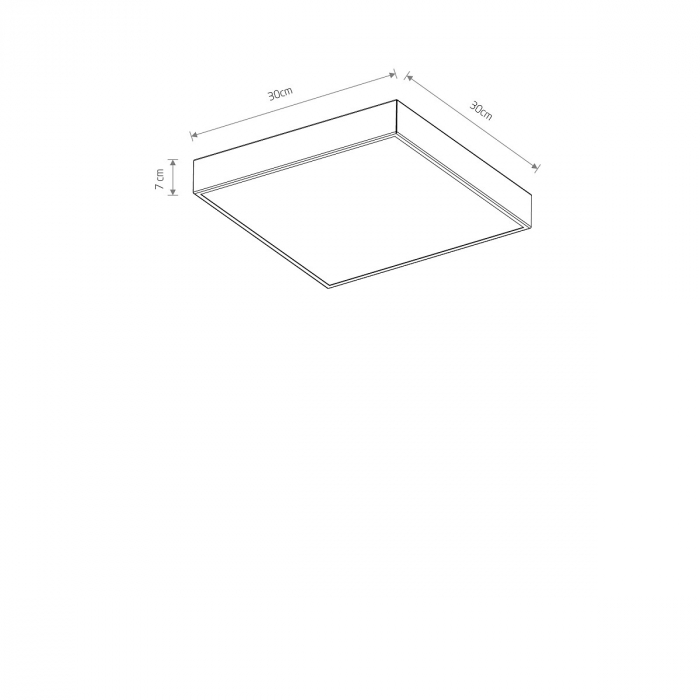 Plafoniera QUAD alba, 15W, dimensiune 30 cm - NOWODVORSKI [8]