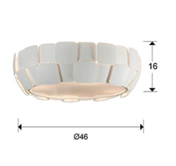 Plafonieră QUIOS albă, diametru 46 cm - SCHULLER 124011 [4]