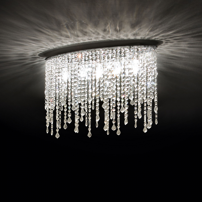 Lustra tip plafoniera RAIN PL3 crom, 3*E14, 40W, lungime 40 cm - IDEAL LUX [2]