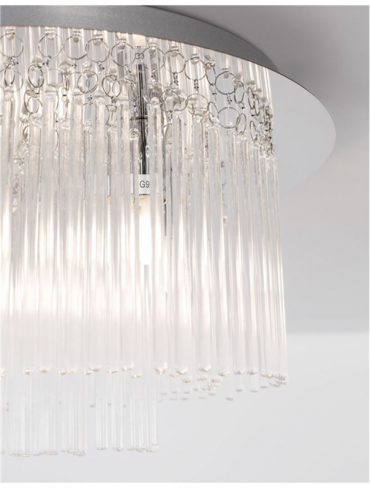 Plafoniera ROSARNO crom, 6*G9, 5W, diametru 35 cm - NOVA LUCE [3]