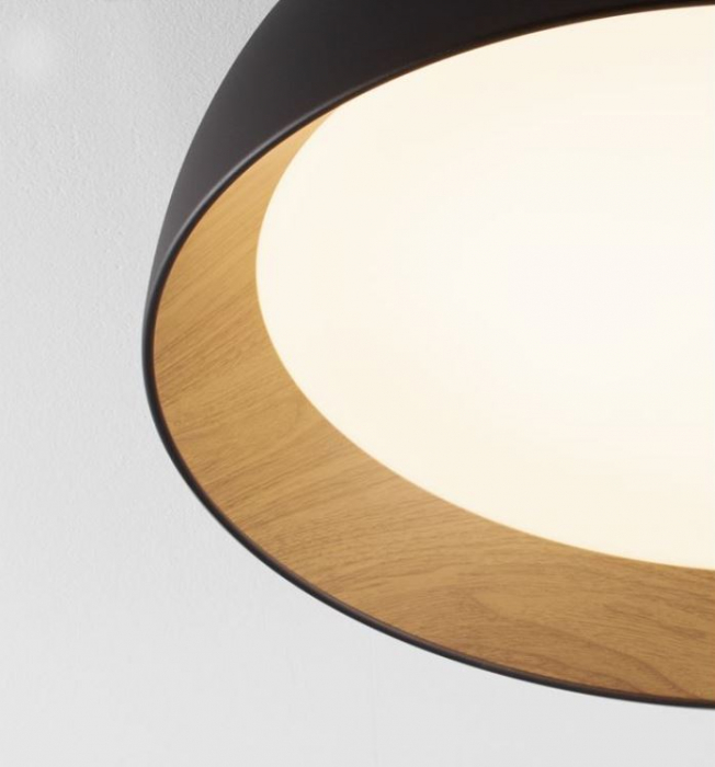 Plafoniera rotunda LED SIGI, negru/lemn, dimabila, 3000K, 4201Lm, diametru 60 cm - NOVA LUCE [2]