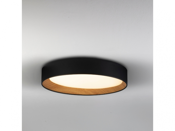 Plafoniera rotunda LED STAKE, negru/lemn, dimabila, 3000K, 2312 lm, diametru 45 cm - NOVA LUCE [2]