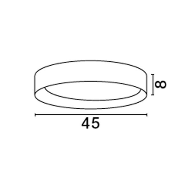 Plafoniera rotunda LED STAKE, negru/lemn, dimabila, 3000K, 2312 lm, diametru 45 cm - NOVA LUCE [4]