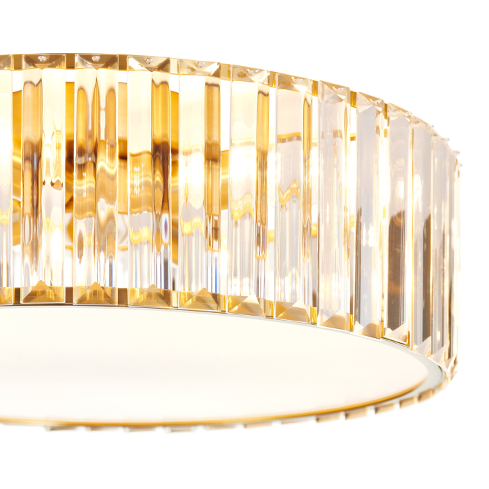 Plafonieră rotundă MAGIA, auriu/cristal, 40 cm [5]