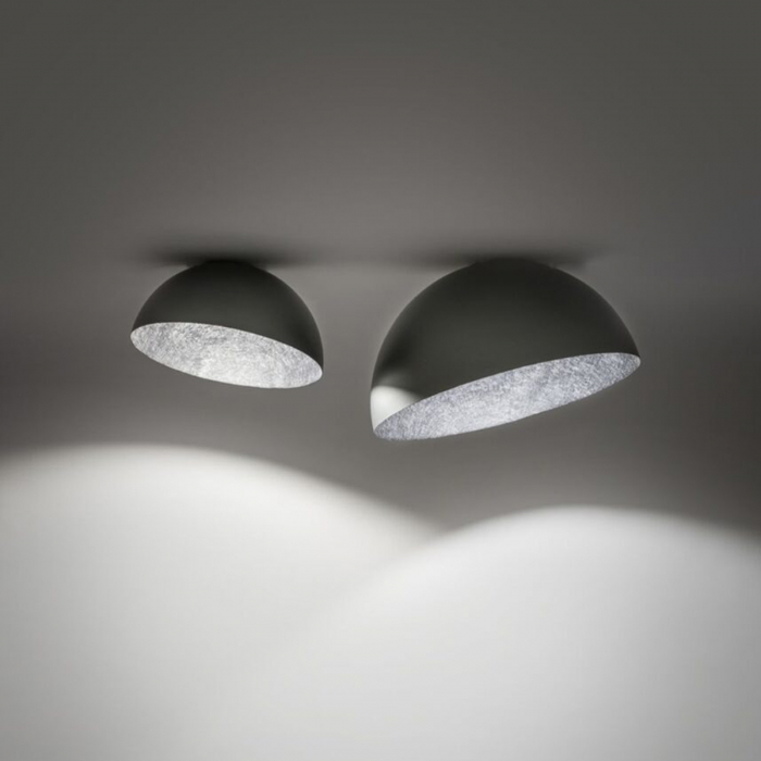 Plafoniera SFERA argintiu/negru, 1*E27, 60W, diametru 70 cm - SIGMA [5]