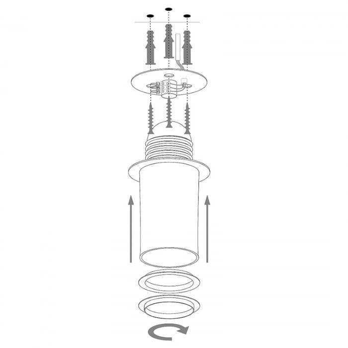 Plafoniera SFERA argintiu/negru, 1*E27, 60W, diametru 70 cm - SIGMA [7]