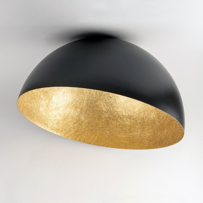 Plafoniera SFERA alb/auriu, 1*E27, 60W, diametru 50 cm - SIGMA [2]