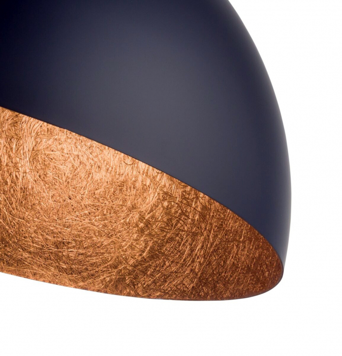Plafoniera SFERA negru/cupru, 1*E27, 60W, diametru 70 cm - SIGMA [3]