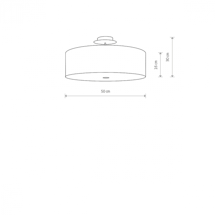 Plafoniera VIVIANE, gri/alb, 3*E27, 25W, diametru 50 cm - NOWODVORSKI [2]
