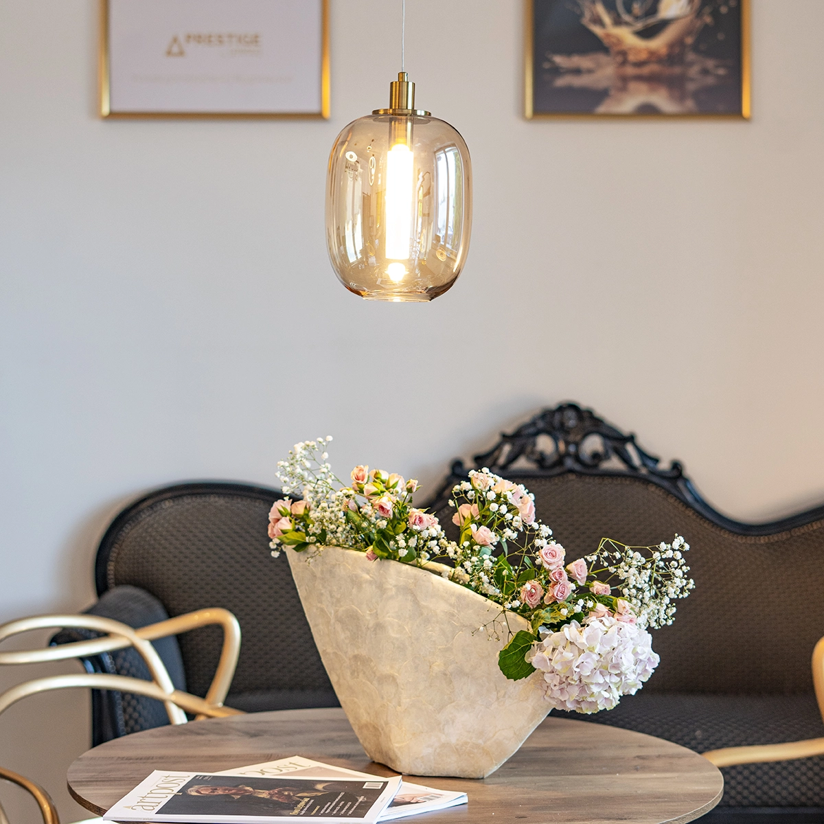 Lampă suspendată LED POLAR, amber, diametru 18 cm - ALTAVOLA DESIGN [5]
