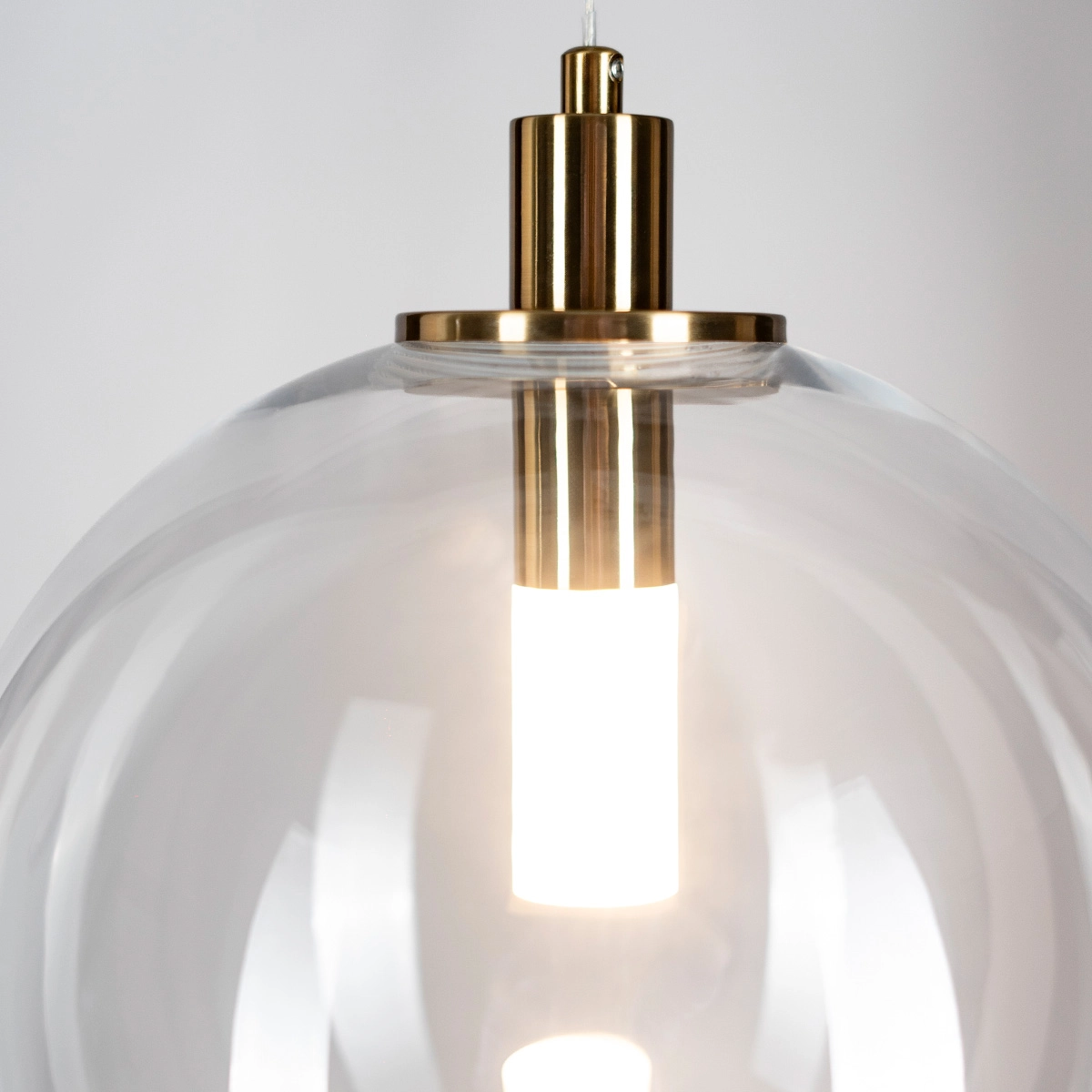 Lampă suspendată LED POLAR, auriu/transparent, diametru 25 cm - ALTAVOLA DESIGN [6]
