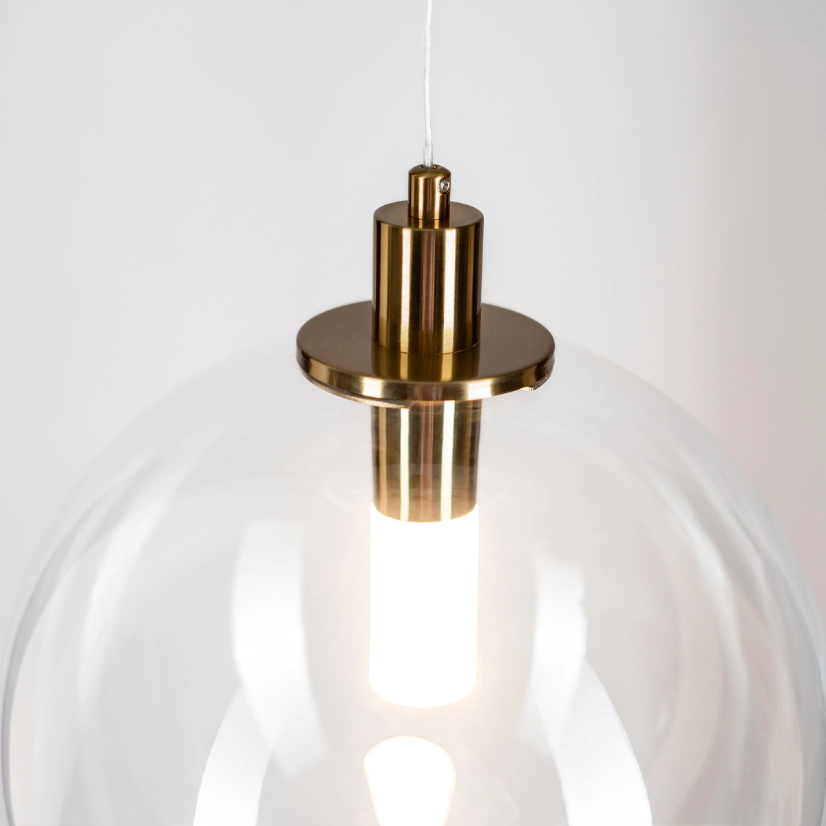 Lampă suspendată LED POLAR, auriu/transparent, diametru 25 cm - ALTAVOLA DESIGN [7]