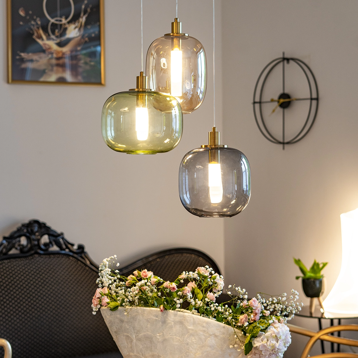 Lampă suspendată LED POLAR, auriu/smoky, diametru 18 cm - ALTAVOLA DESIGN [9]