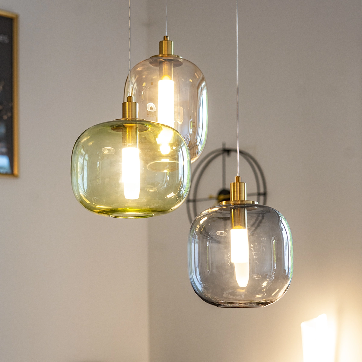 Lampă suspendată LED POLAR, auriu/smoky, diametru 18 cm - ALTAVOLA DESIGN [10]