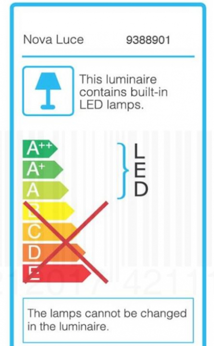 Spot aplicat LED GARF, negru, 3000K, 570 lm, diametru 7 cm - NOVA LUCE [8]