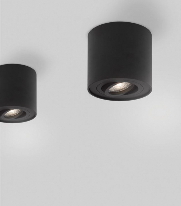 Spot aplicat orientabil GOZZANO, negru, 1*GU10, diametru 8 cm - NOVA LUCE [2]