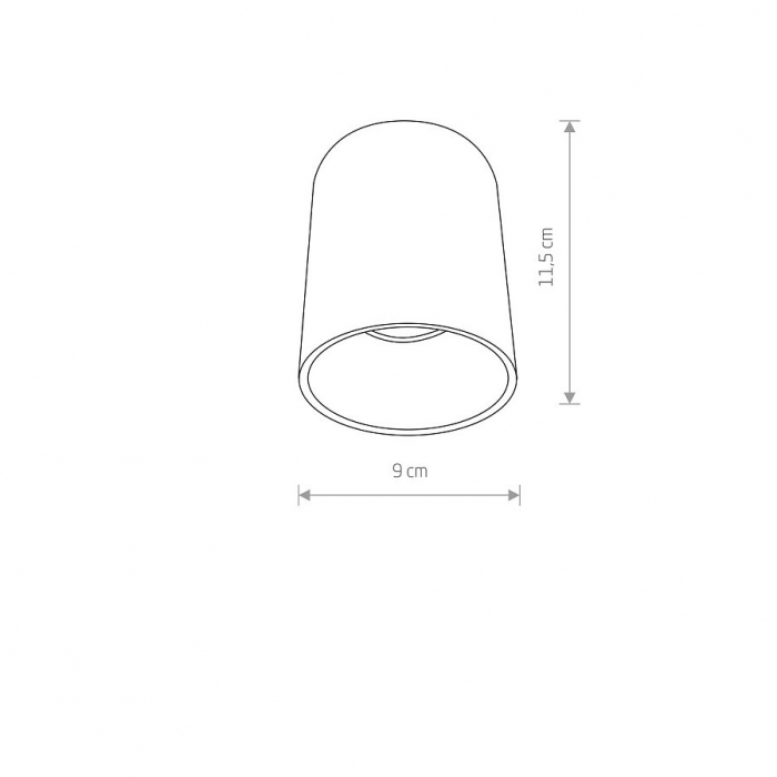 Spot aplicat tavan EYE TONE, alb/auriu, 9 cm - NOWODVORSKI 8926 [7]