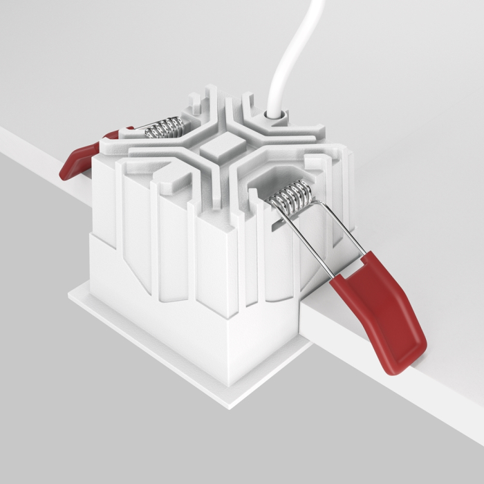 Spot incastrat LED ALFA, alb/negru, 3000K, 6.5 cm - MAYTONI DL043-01-10W3K-SQ-WB [5]